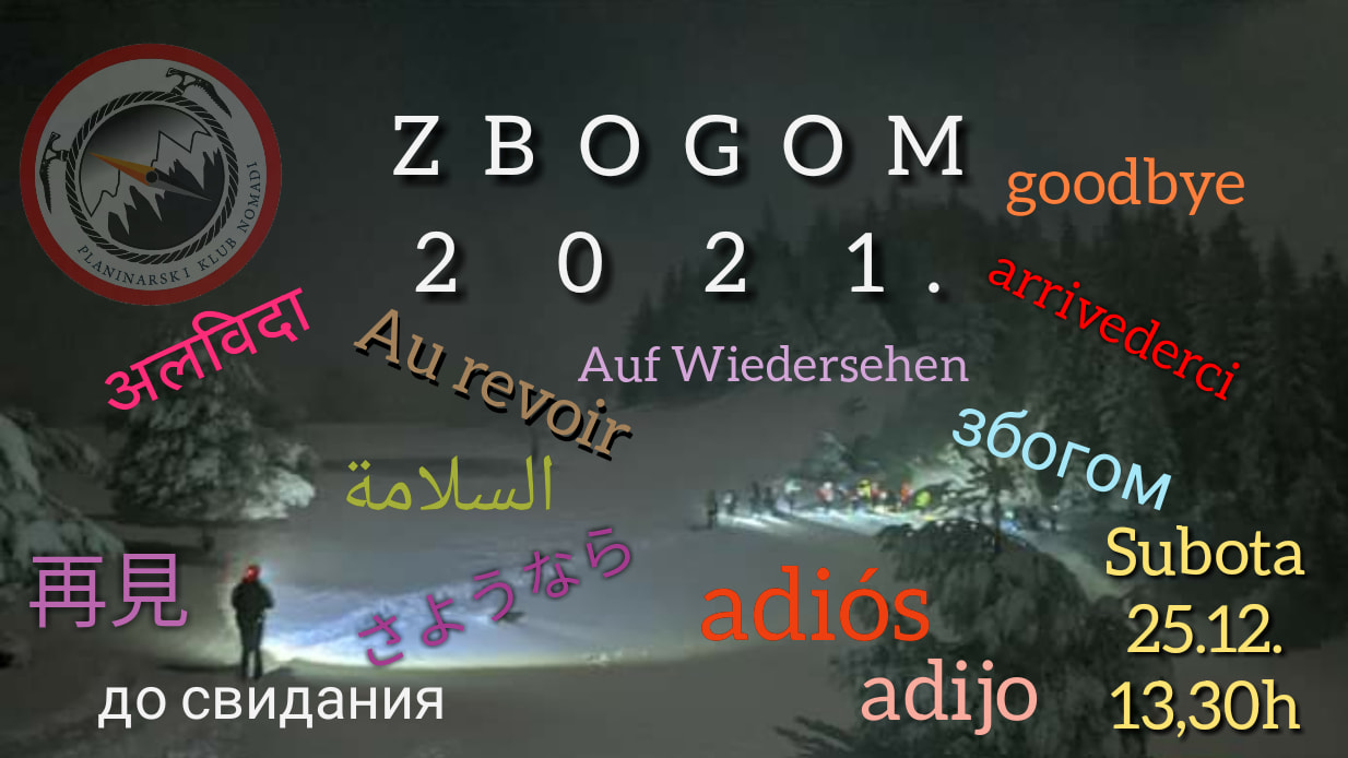 Planinarski klub “Nomadi” Sarajevo – “Zbogom 2021!”